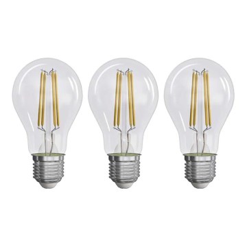 SETTI 3x LED-polttimo FILAMENT A60 E27/5W/230V 4000K Energialuokka A