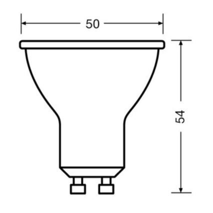 SETTI 3x LED-polttimo PAR16 GU10/6,9W/230V 4000K - Osram