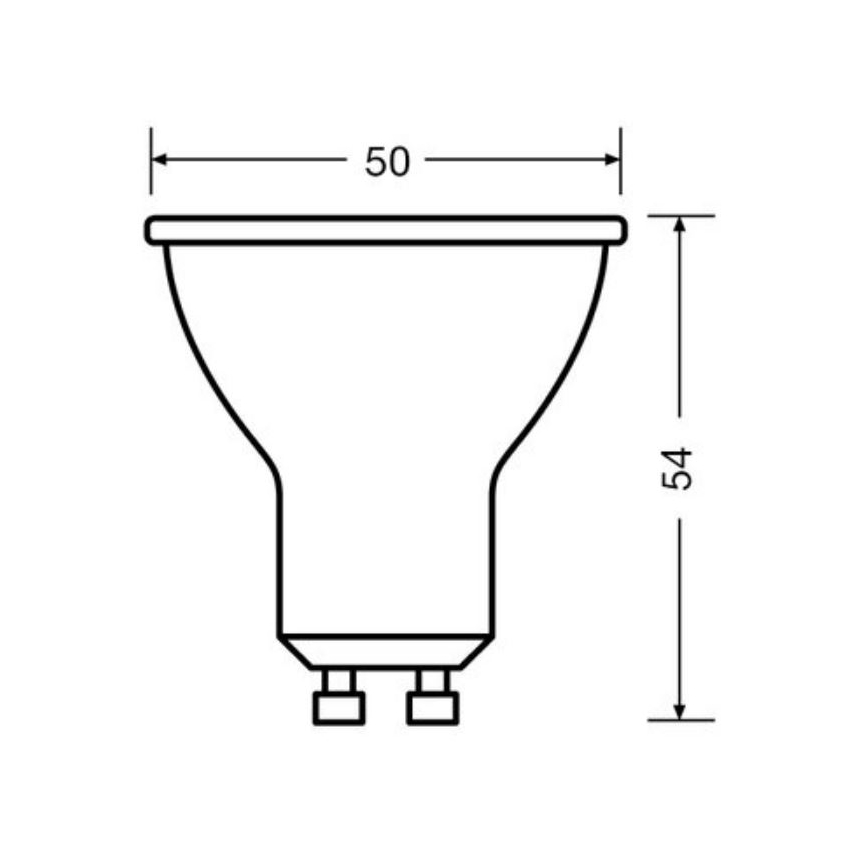 SETTI 3x LED-polttimo PAR16 GU10/6,9W/230V 4000K - Osram
