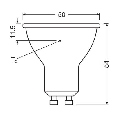 SETTI 3x LED-polttimo PAR16 GU10/6,9W/230V 6500K - Osram