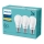 Setti 3x LED-polttimo Philips E27/9W/230V 2700K