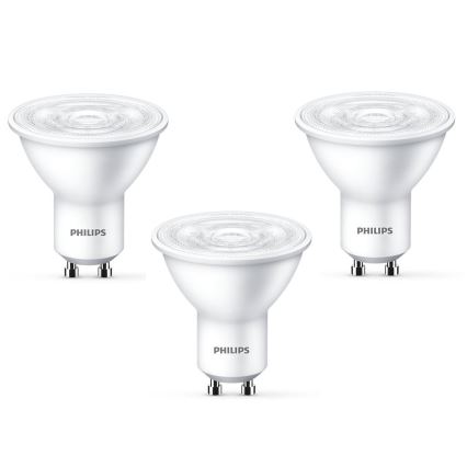 SETTI 3x LED-polttimo Philips GU10/4,7W/230V 2700K