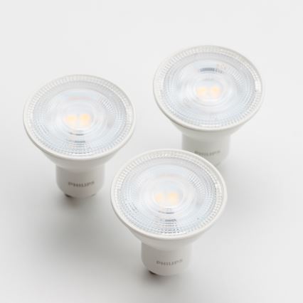 SETTI 3x LED-polttimo Philips GU10/4,7W/230V 2700K