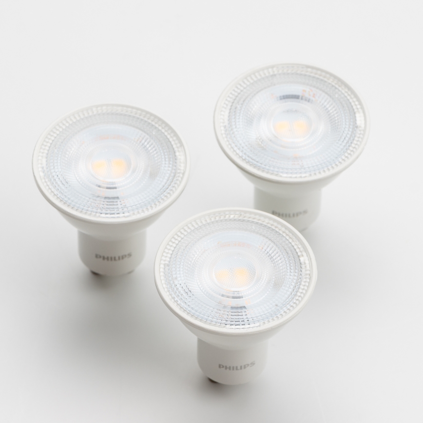 SETTI 3x LED-polttimo Philips GU10/4,7W/230V 2700K