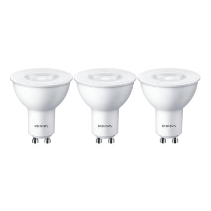 SETTI 3x LED-polttimo Philips GU10/4,7W/230V 2700K