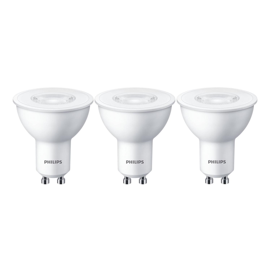 SETTI 3x LED-polttimo Philips GU10/4,7W/230V 2700K
