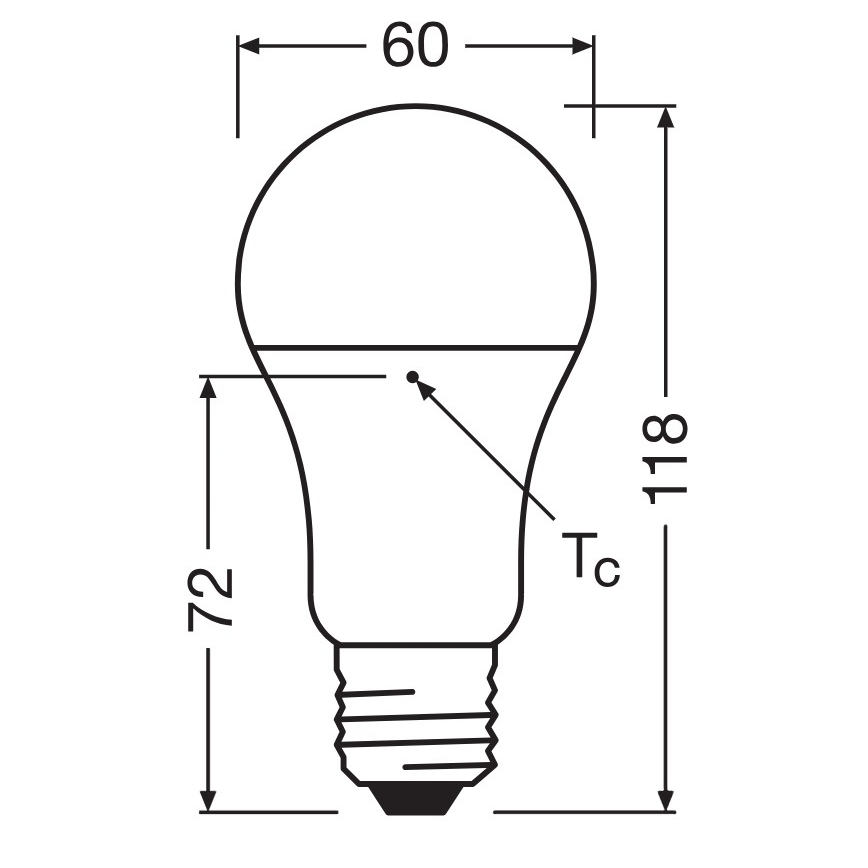 SETTI 3x LED-polttimoa kierrätetystä muovista A100 E27/14W/230V 4000K - Osram