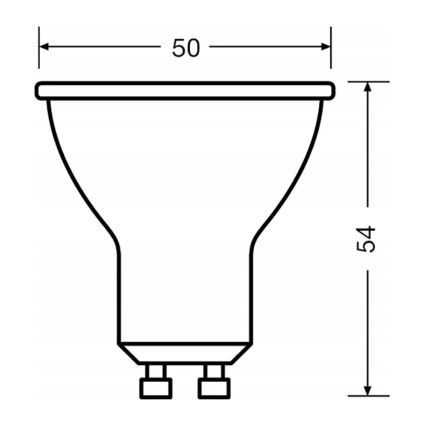 SETTI 3x LED-reflektorilamppu PAR16 GU10/6,9W/230V 2700K 60° - Osram