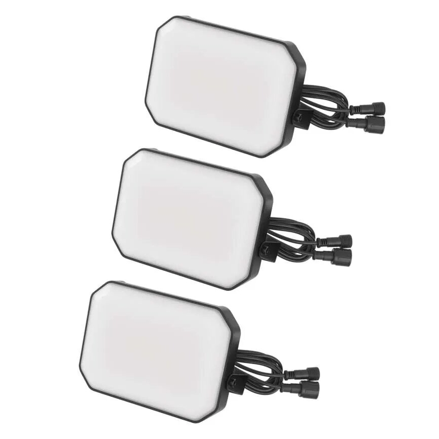 SETTI 3x LED RGBIC Himmennettävä ulko valonheitin GoSmart LED/14W/230V 3000-6500K IP65 Wi-Fi Tuya