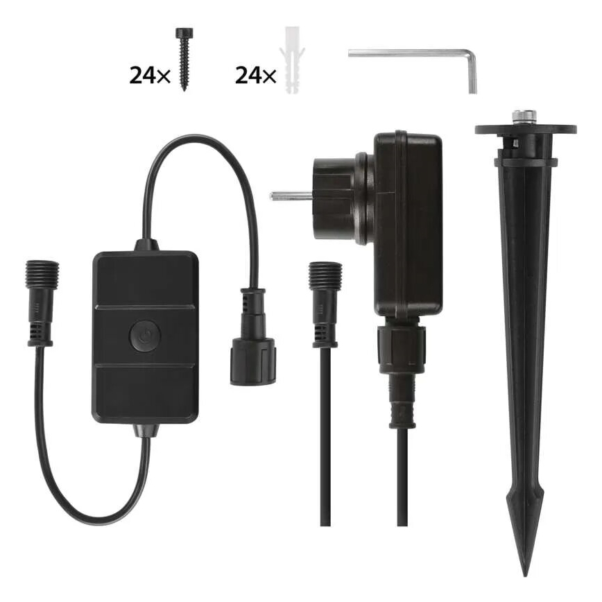 SETTI 3x LED RGBIC Himmennettävä ulko valonheitin GoSmart LED/14W/230V 3000-6500K IP65 Wi-Fi Tuya