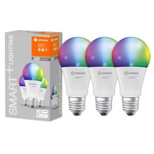 SETTI 3x LED RGBW Himmennettävä lamppu SMART+ E27/14W/230V 2700K-6500K Wi-Fi - Ledvance