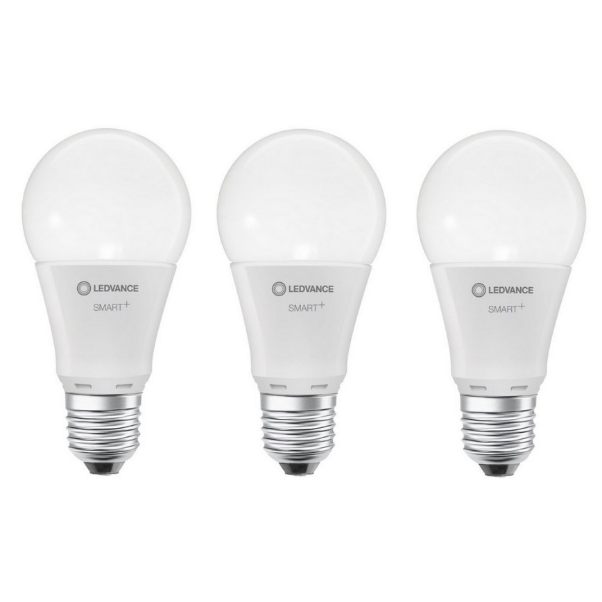 SETTI 3x LED RGBW Himmennettävä lamppu SMART+ E27/9,5W/230V 2700K-6500K Wi-Fi - Ledvance