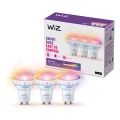 SETTI 3x LED RGBW Himmennettävä polttimo PAR16 GU10/4,7W/230V 2200-6500K Wi-Fi - WiZ