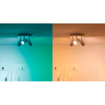 SETTI 3x LED RGBW Himmennettävä polttimo PAR16 GU10/4,7W/230V 2200-6500K Wi-Fi - WiZ