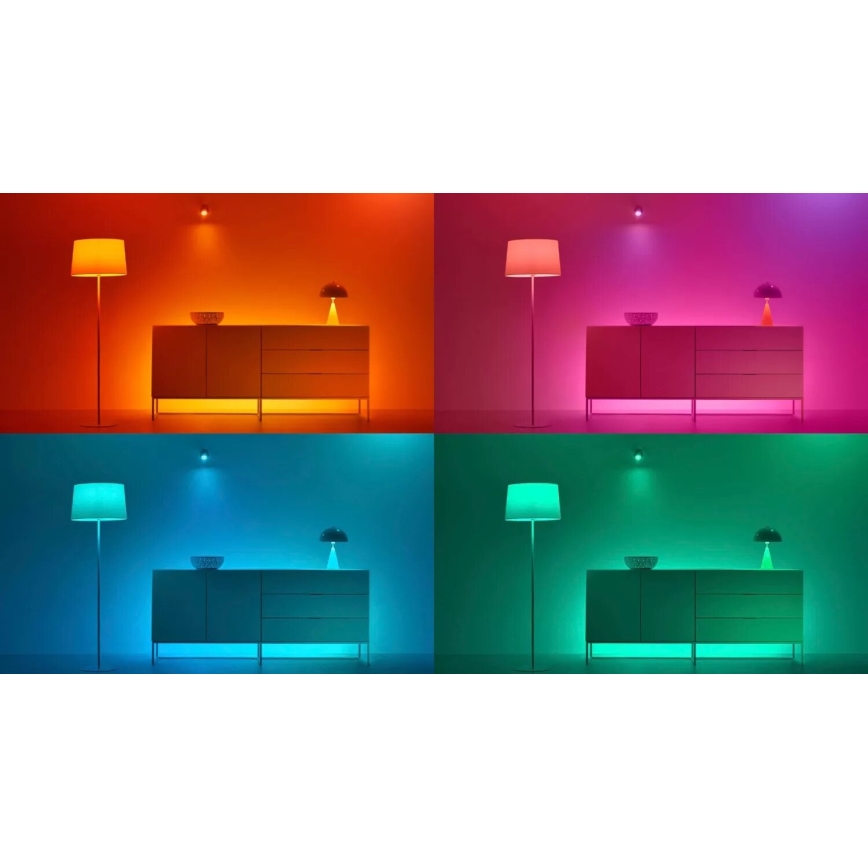 SETTI 3x LED RGBW Himmennettävä polttimo PAR16 GU10/4,7W/230V 2200-6500K Wi-Fi - WiZ