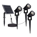 SETTI 3x LED Ulkokäyttöön aurinkokäyttöinen lamppu 3xLED/1,2W/3,7V IP65 3000K 4000 mAh