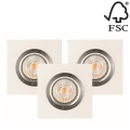 SETTI 3x LED upotettava valo VITAR 1xGU10/5W/230V betoni - FSC sertifioitu