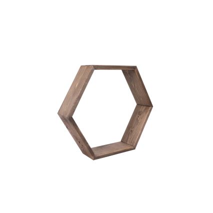 SETTI 3x Seinähylly kuusi ruskea