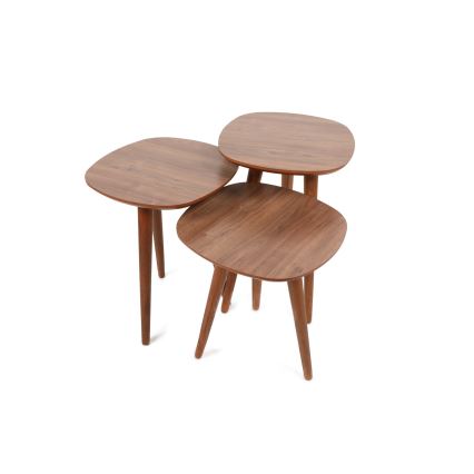 SETTI 3x Sivupöytä TYN ruskea