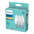 SETTI 3xLED-polttimo Philips B35 E14 / 5W / 230V 2700K