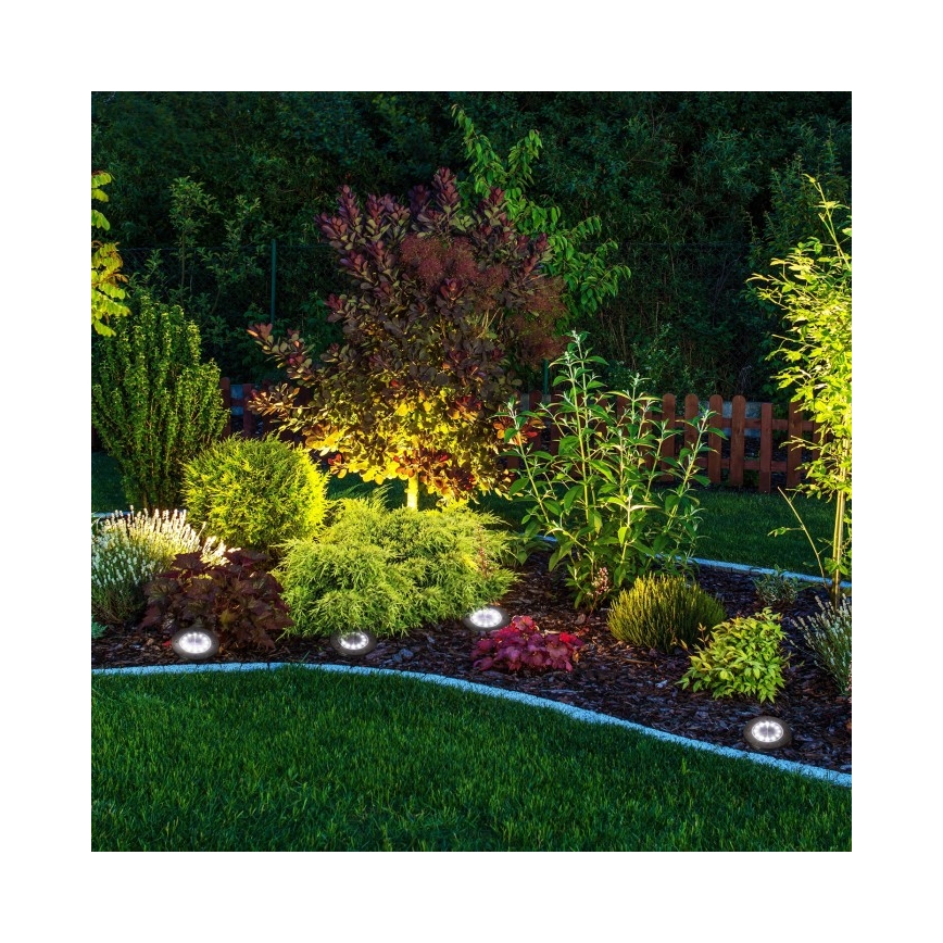 Setti 4 kpl LED-aurinkovalaisinta CLAVO LED/1xAAA 4000K IP44 300 mAh