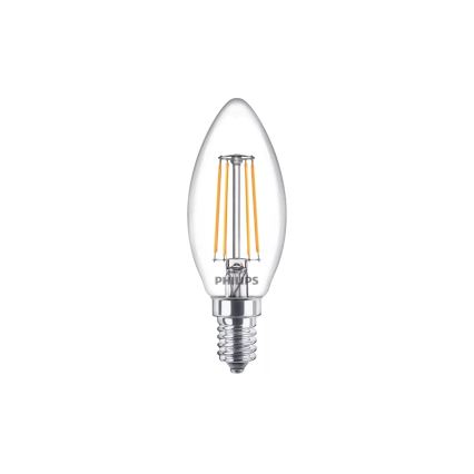 Setti 4 kpl vintage-tyylisiä Philips B35 LED-lamppuja 14/4,3W/230V 2700K