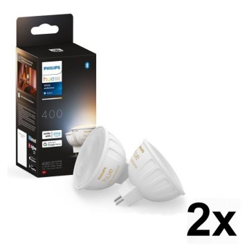 SETTI 4x LED himmennettävä polttimo Philips Hue WHITE AMBIANCE GU5,3/MR16/5,1W/12V 2200-6500K