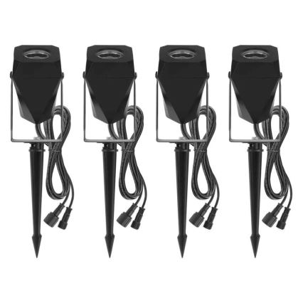 SETTI 4x LED RGBIC Himmennettävä ulko lamppu LED/7W/230V 3000-6500K IP65 Wi-Fi Tuya