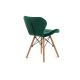 SETTI 4x Ruokapöydän tuoli TRIGO 74x48 cm vaaleanvihreä/pyökki
