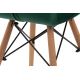 SETTI 4x Ruokapöydän tuoli TRIGO 74x48 cm vaaleanvihreä/pyökki