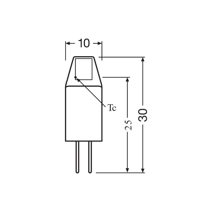 Setti 5 kpl LED-polttimo PIN MICRO G4/1W/12V 2700K - Osram