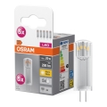 Setti 5 kpl LED-polttimoa PIN G4/1,8W/12V 2700K - Osram
