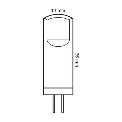 Setti 5 kpl LED-polttimoa PIN G4/1,8W/12V 2700K - Osram