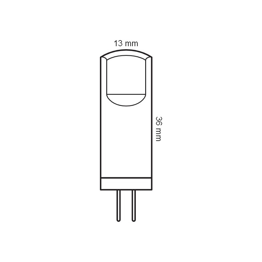 Setti 5 kpl LED-polttimoa PIN G4/1,8W/12V 2700K - Osram