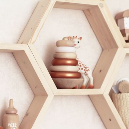 SETTI 5x Seinähylly RAF 36x31 cm kuusi