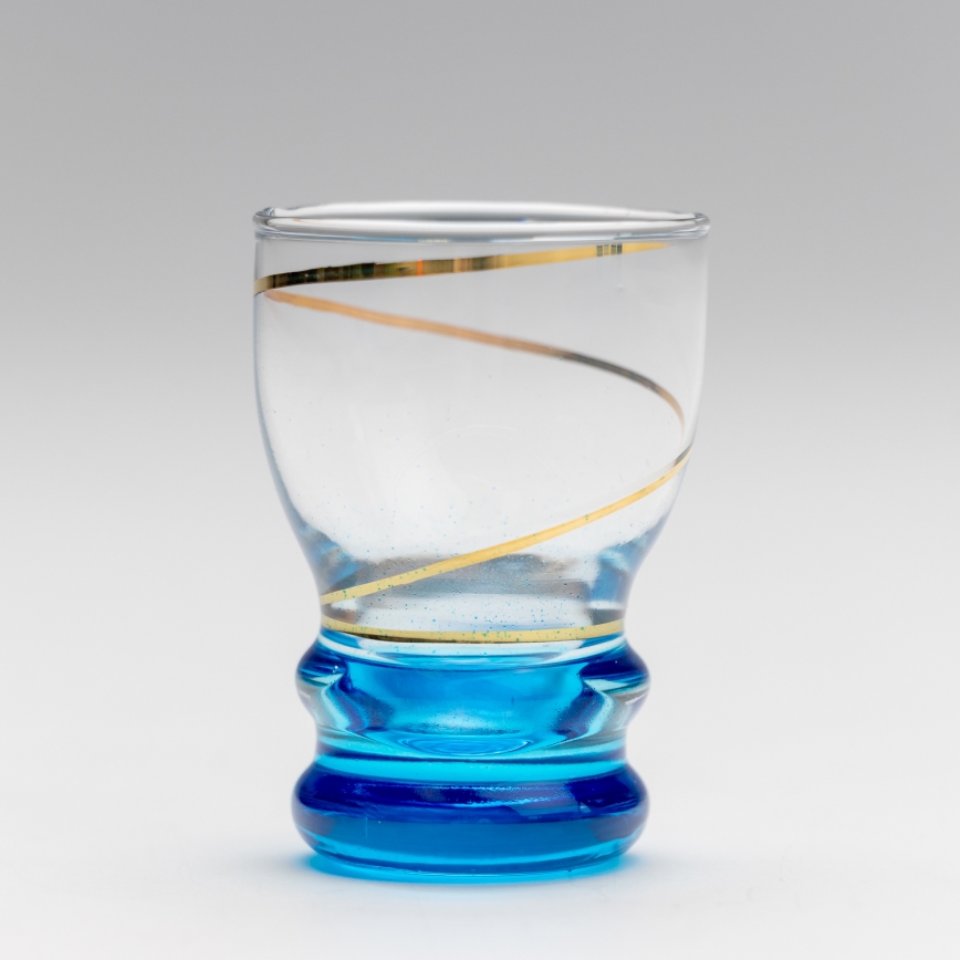 Setti 6x shottilasi läpinäkyvä sininen
