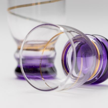 Setti 6x shottilasi läpinäkyvä violetti