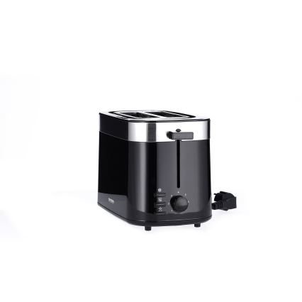 Severin AT 9264 - Kahden viipaleen leivänpaahdin 800 W/230 V ruostumaton teräs/musta