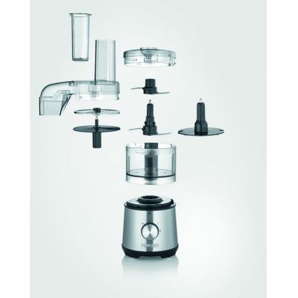 Severin KM 3865 - Ruoan silppuri 400W/230V ruostumaton teräs/musta