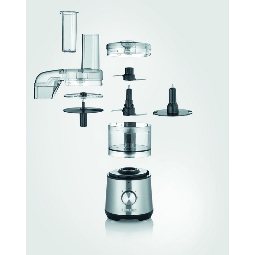 Severin KM 3865 - Ruokasilppuri 400W/230V ruostumaton teräs/musta