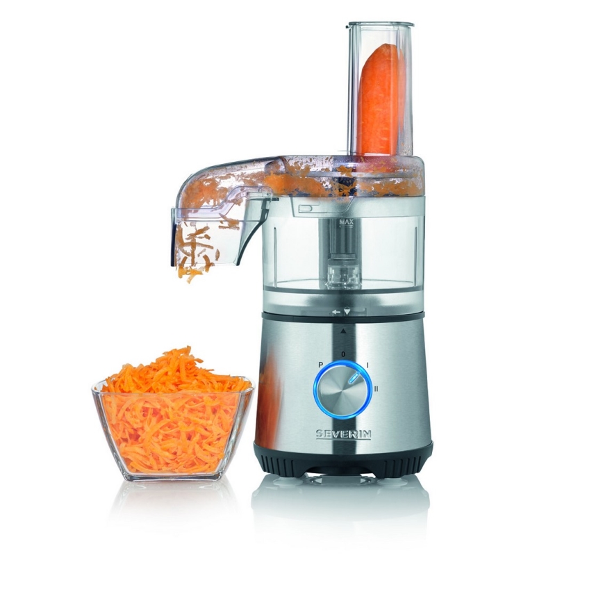 Severin KM 3865 - Ruokasilppuri 400W/230V ruostumaton teräs/musta