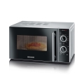 Severin MW 7771 - mikroaaltouuni grillillä 700W/230V 20 l musta