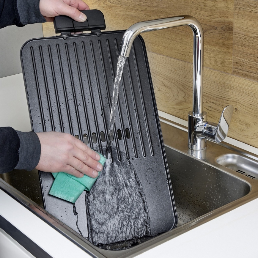 Severin PG 8564 - Pöytäsähkögrilli 2300W/230V 50x30 cm musta