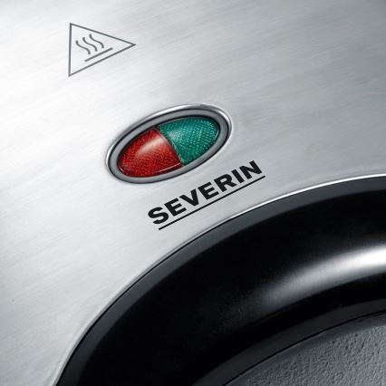 Severin SA 2969 - Leivänpaahdin 700W/230V ruostumaton teräs/musta