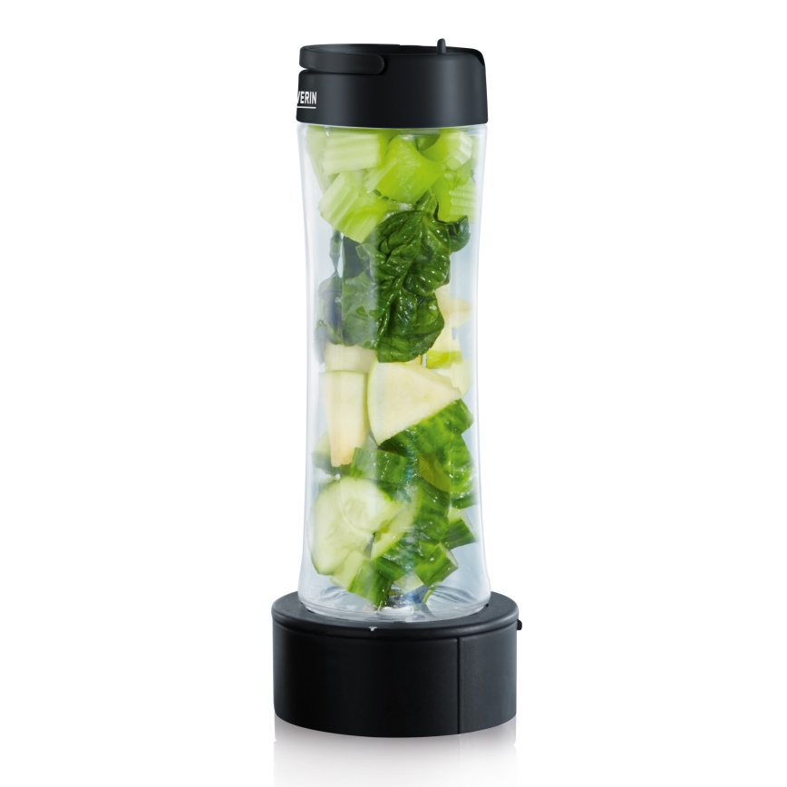 Severin SM 3737 - pöytätehosekoitin, 1 l, 500 W/230 V, ruostumaton teräs/musta