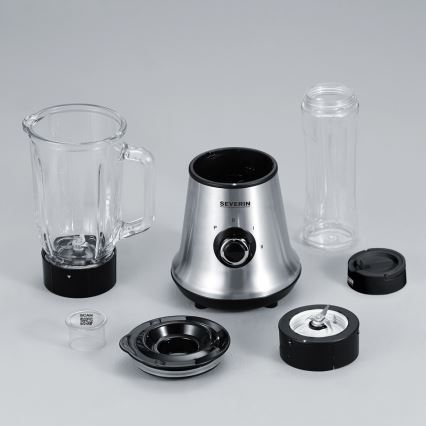 Severin SM 3737 - Pöytätehosekoitin 1 l 500W/230V ruostumaton teräs/musta
