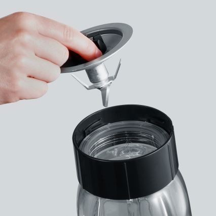 Severin SM 3737 - Pöytätehosekoitin 1 l 500W/230V ruostumaton teräs/musta