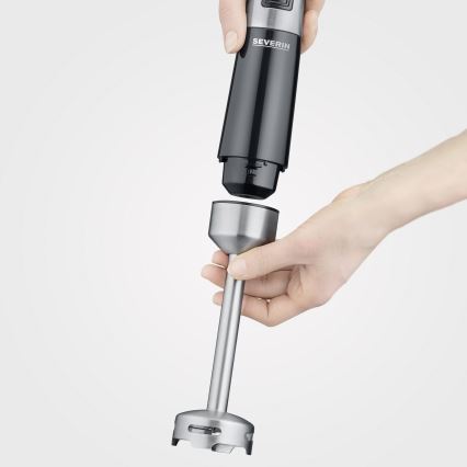 Severin SM 3772 - Sauvasekoitin tarvikkeineen 600W/230V ruostumaton teräs/musta