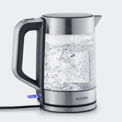 Severin WK 3420 - Nopea vedenkeitin 1,7 l 2200 W/230 V ruostumaton teräs/lasi