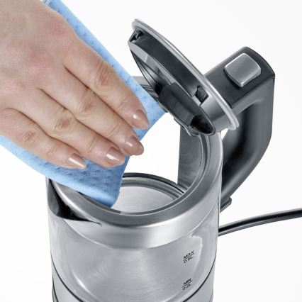 Severin WK 3472 - Nopea 0,5 l vedenkeitin 1100 W/230 V, ruostumaton teräs/lasi